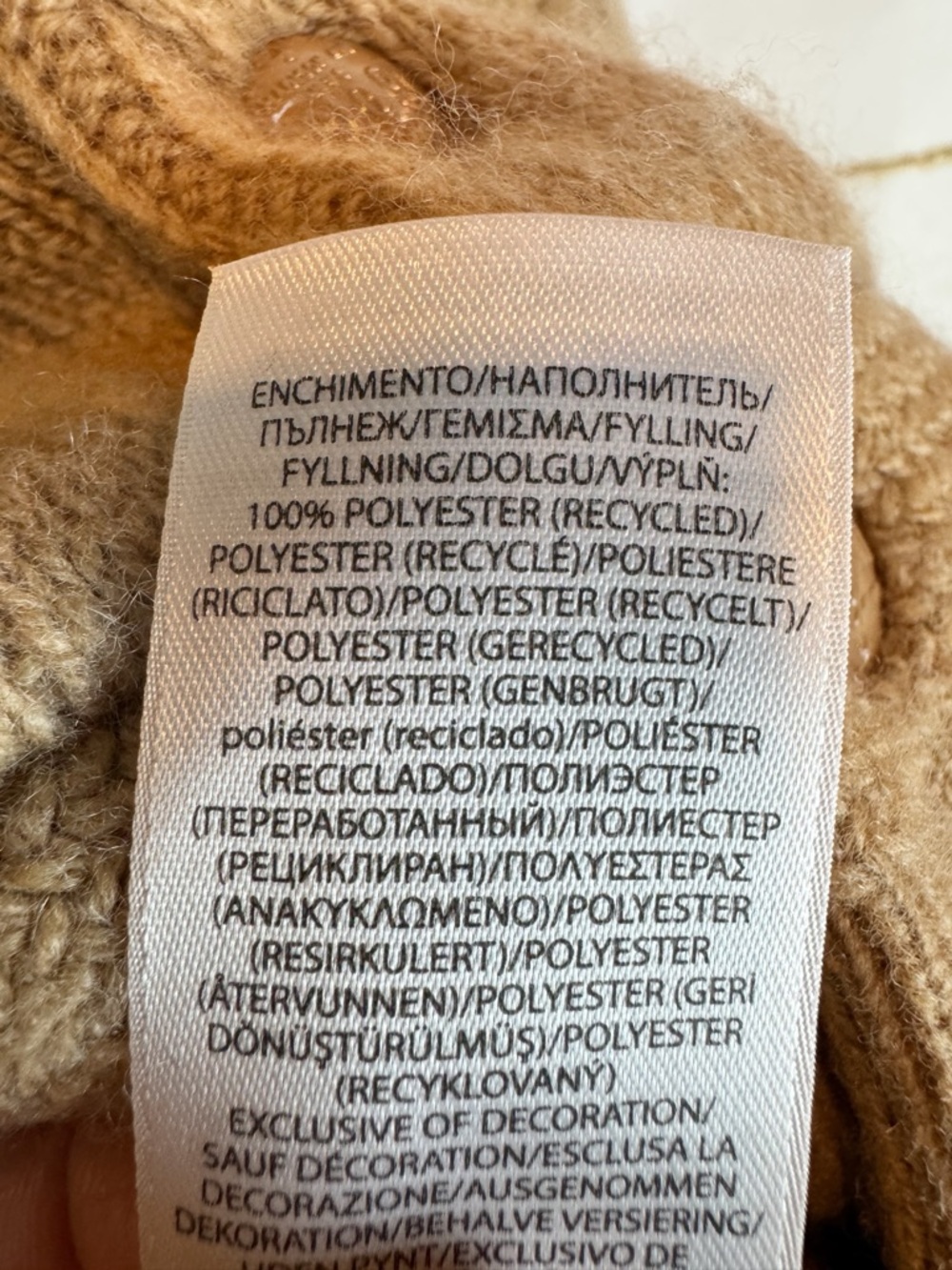Polo Ralph Lauren | Tan Cable Knit Bomber Cardigan Jacket, S NWT - Picture 11 of 13